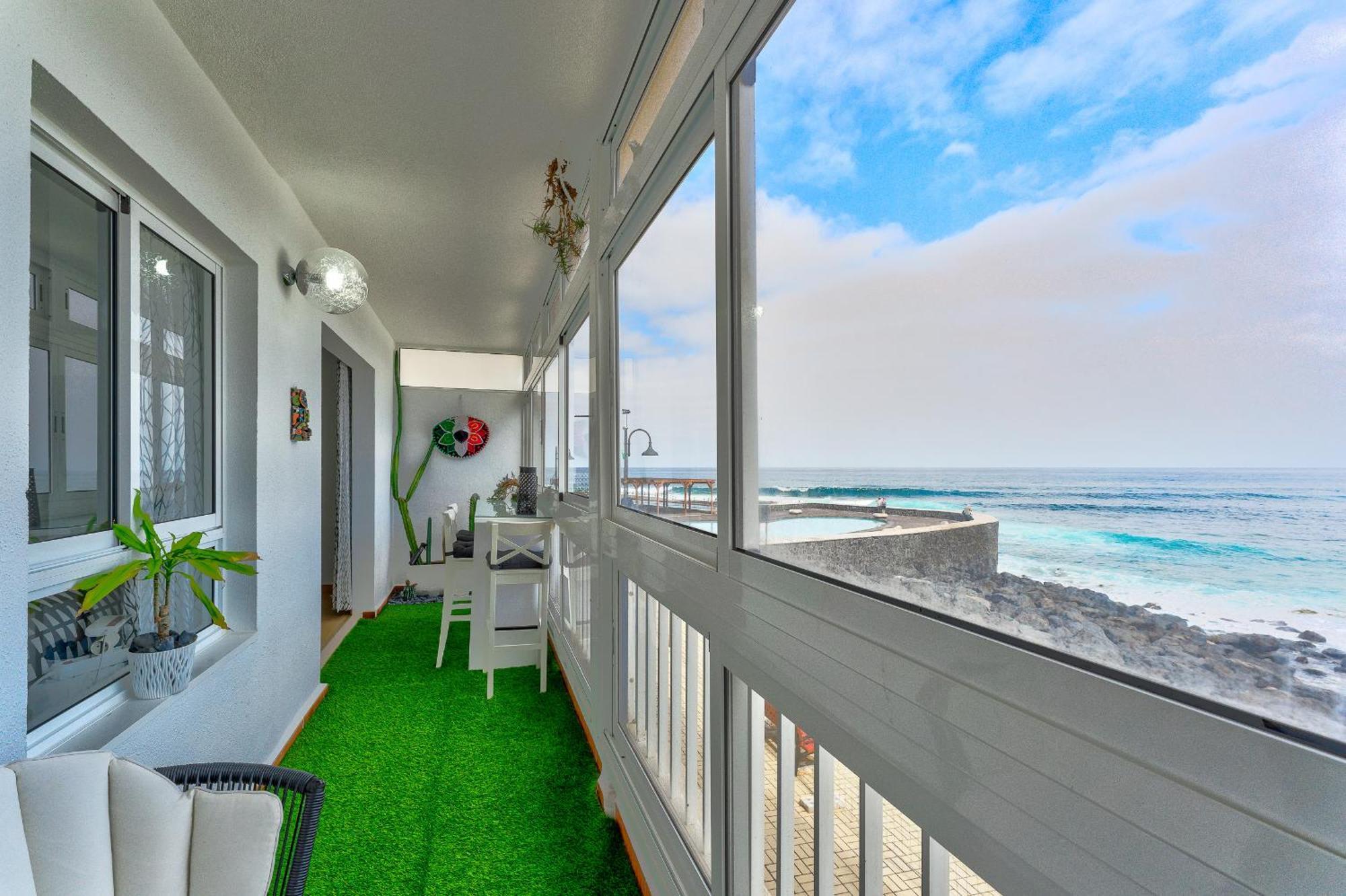 1St Line Sea View 3 Rooms Apartment In Tenerife 92M2 바하마르 외부 사진